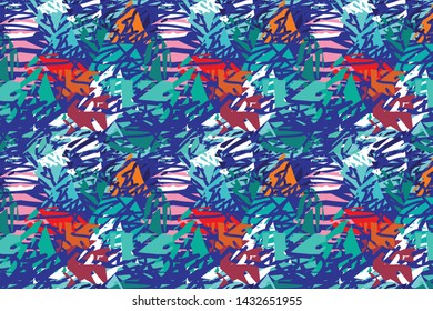 abstrcat tropical palm pattern,repeated organic elements, perfect for summer and holidays vibes.