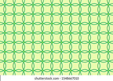 abstrct batik traditional pattern from indonesia with green color, for decoration, fashion, background. this is a type of flower batik, batik kawung,