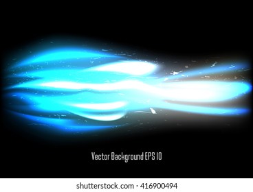 Abstrct blue flame background - Energy concept
