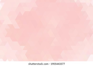 Abstraktes Polygon, rosafarbener Hintergrund, Vektorgrafik