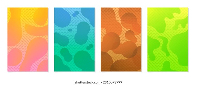 abstrract background set for banner brochure  book  vector illustration