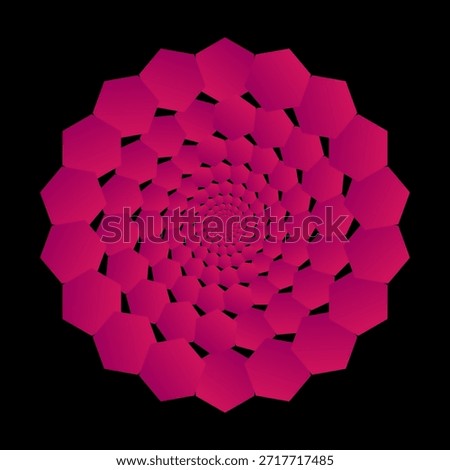Abstruct spiral dotted spinning mandala vector

