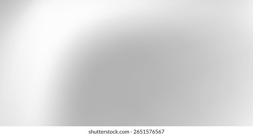 Absttract silver foil background with metal mirror texture. Chrome gradient surface with light gloss realistic texture