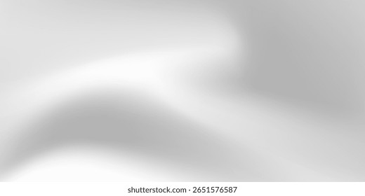 Absttract silver foil background with metal mirror texture. Chrome gradient surface with light gloss realistic texture simple art good illustrations vector