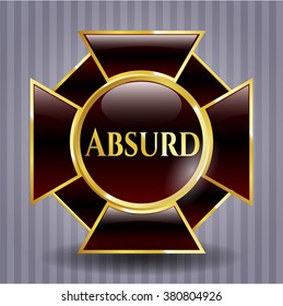 Absurd golden badge