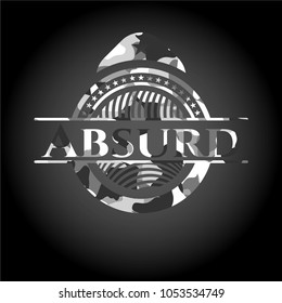 Absurd grey camo emblem