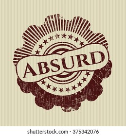 Absurd grunge seal