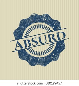 Absurd grunge stamp