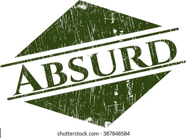 Absurd grunge stamp