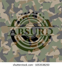 Absurd on camouflage pattern