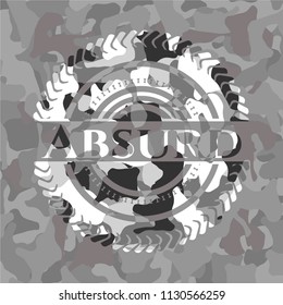 Absurd on grey camo pattern