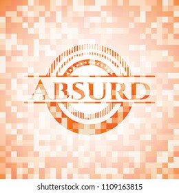  Absurd orange mosaic emblem