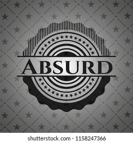 Absurd realistic dark emblem