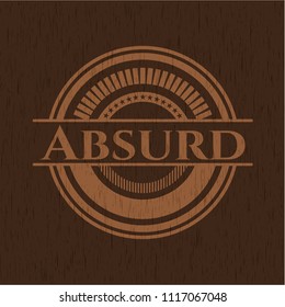 Absurd realistic wood emblem