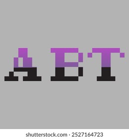 Letra ABT Ilustração inicial do vetor do modelo de design do logotipo