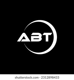 ABT letter logo design in illustration. Vector logo, calligraphy designs for logo, Poster, Invitation, etc. svg