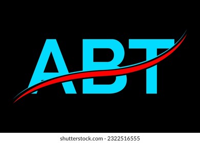 ABT logo. ABT latter logo with double line. ABT latter. ABT logo for technology, business and real estate brand