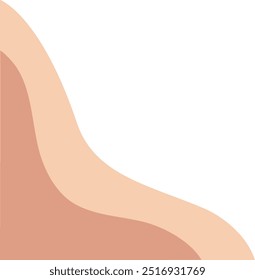 Abtract aesthetic corner blob element decoration