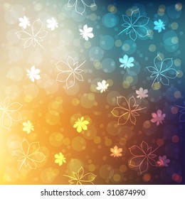 abtract autumn bokeh background