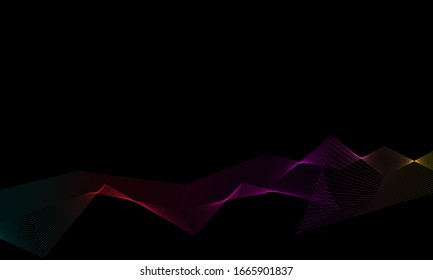 Recortar el concepto de fondo del arte de línea geométrica.