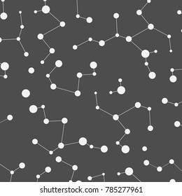 Abtract background with connected line and dots