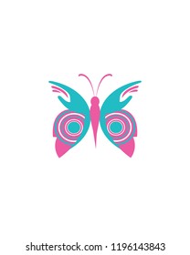 Abtract Butterfly Logo Template