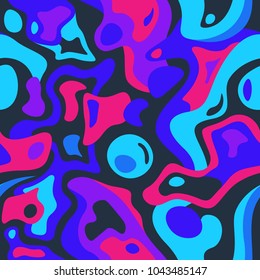 Abtract colorfull fluid seamless vector background