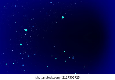 abtract floating pale blue dot in navy blue background can be use for product presentation advertisement website template decorative background vector Eps