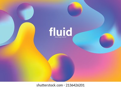 abtract fluid background in gradient yellow blue and violet can be use for food and drink product label technology advertisement presentation website template vector eps.