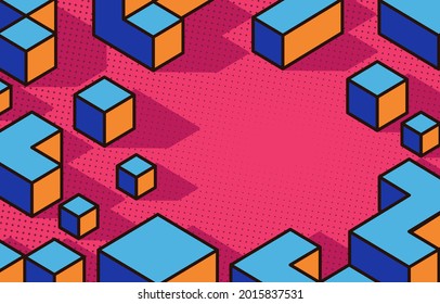 ilustración vectorial de fondo geométrico de abstracción