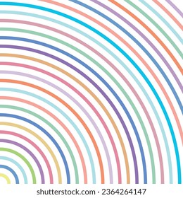 Abtract Geometric colorful circle pattern on white background. Vector Ilustration used for wallpaper, background, backdrop, banner, fabric, wrapping paper.