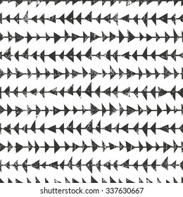 Abtract geometric pattern with triangles. Hand drawn seamless background. EPS10 vector illustration.