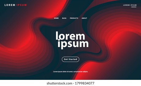 Abtract gradient background website Landing Page, suitable for website and mobile apps.Illustrator vector eps10.