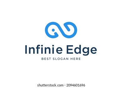 Abtract Infinity Symbol Modern Logo