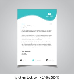 Abtract Letterhead Design Modern Business Letterhead Design Template