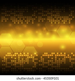 abtract light yellow tech background