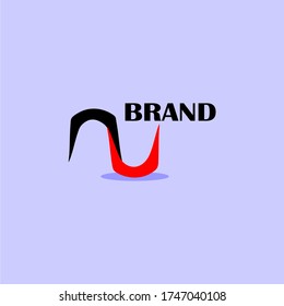Abtract logo with blue background