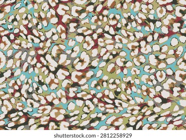 Abtract multicolored vector, trendy classic style, grunge leopard cheetah skin animal print skin, trendy fashionable all over print, y2k, hand drawn art suitable for pattern