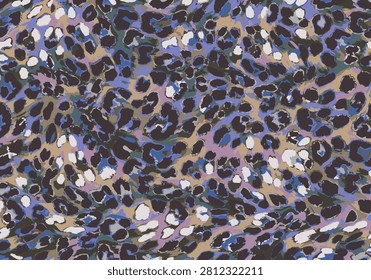 Abtract multicolored vector, trendy classic style, grunge leopard cheetah skin animal print skin, trendy fashionable all over print, y2k, hand drawn art suitable for pattern