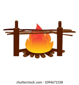 Abtract nature campfire