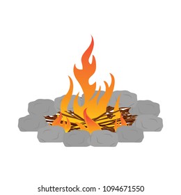 Abtract nature campfire