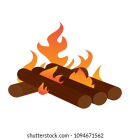Abtract nature campfire