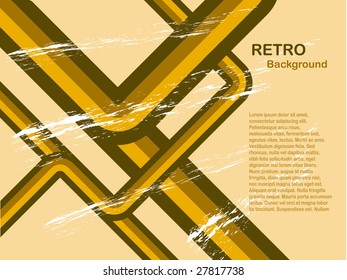 Abtract Orange grunge effect retro vector background with room for copy