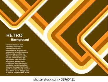 Abtract Orange retro background with room for copy