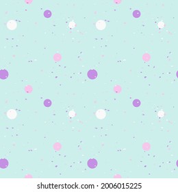 Abtract seamless pattern, purple, turquoise, white. Colorful pattern for multipurpose for textile, book, product packaging eps 10.