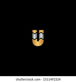 Abtract Techno  Letter U logo icon. Creative Design letter U logo icon for business or brand identity.