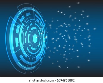 Abtract Technology background, cyber security concept, Sci fi futuristic background, Vector illustration.