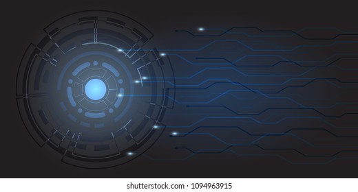 Abtract Technology background, cyber security concept, Sci fi futuristic background, Vector illustration.