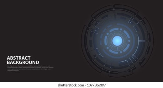 Abtract Technology background, cyber security concept, Sci fi futuristic background, Vector illustration.