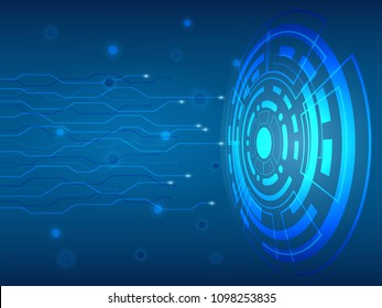Abtract Technology background, cyber security concept, Sci fi futuristic background, Vector illustration.